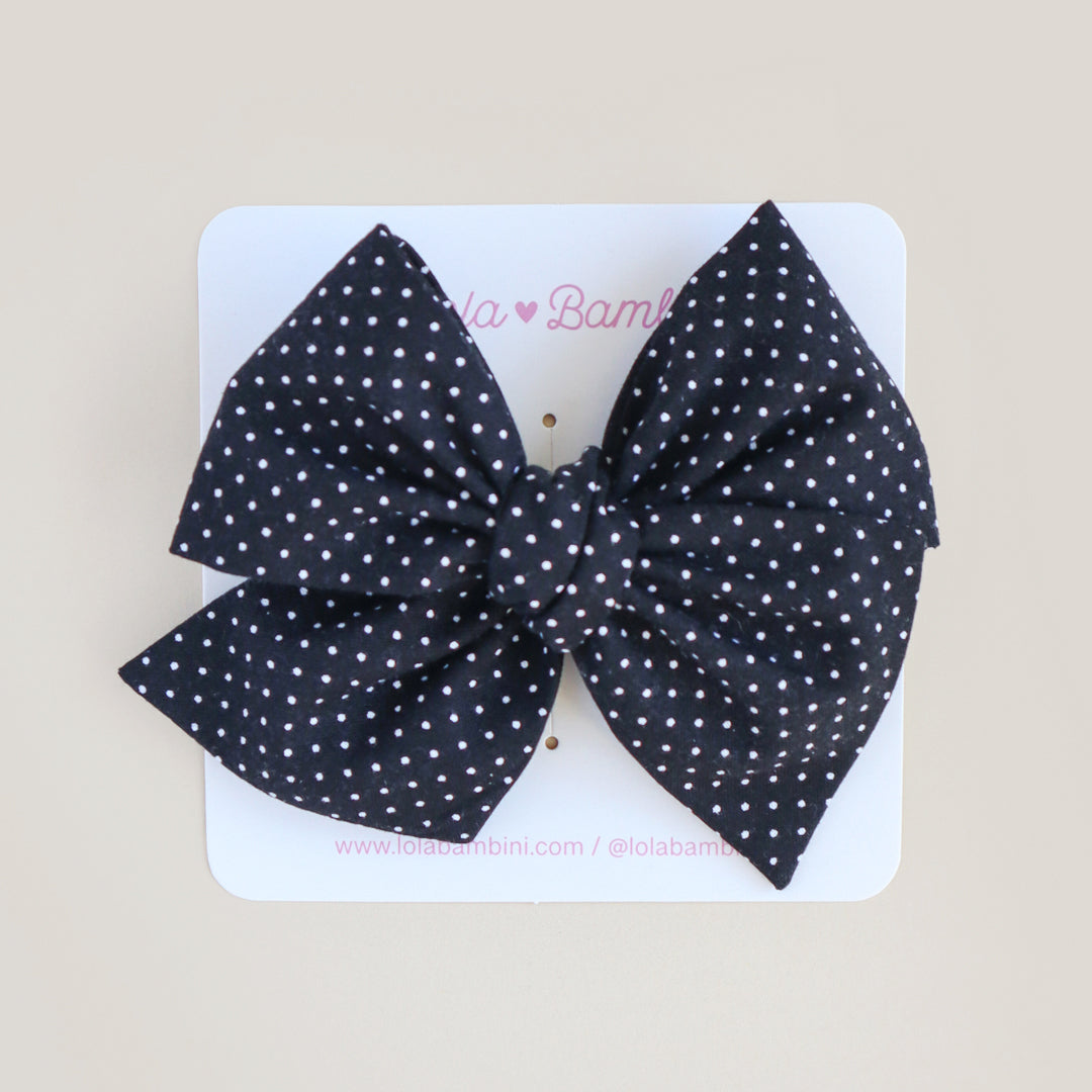 Black Polka classic maxi