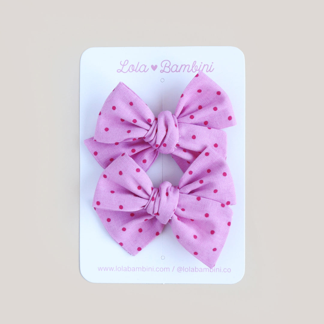 Pink Polka dupla classic mini