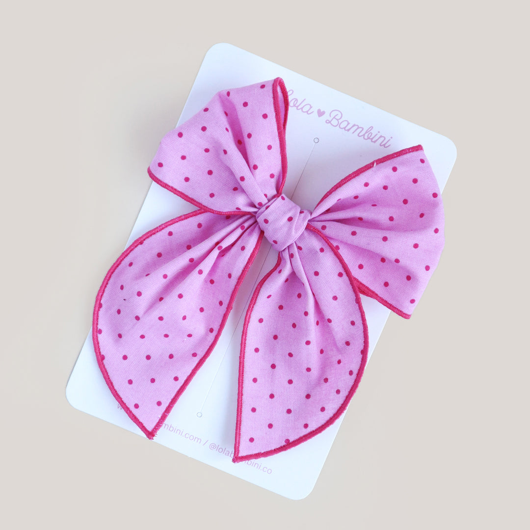 Pink Polka fancy maxi